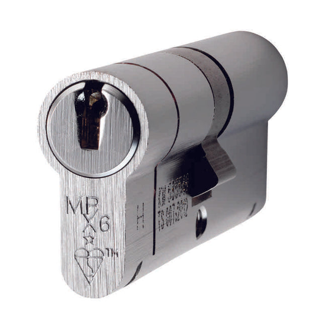 MPX6 70MM EURO DOUBLE CYLINDER - KTD - SATIN CHROME - EACH