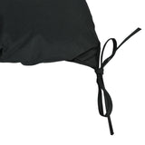 Outsunny 2 Seater Bench Pad, Garden Chair Cushion with Back and Ties for Indoor and Outdoor Use, 98 x 100 cm, Black