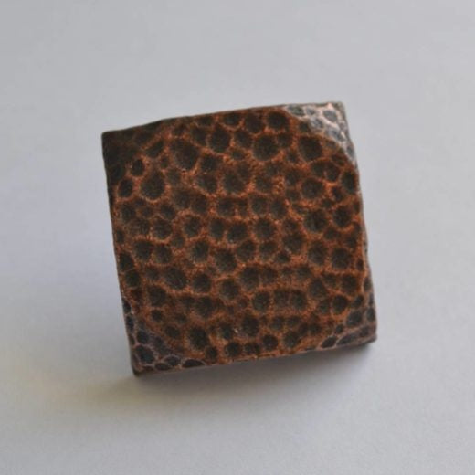 38mm Square Dimple Copper Oxford Decorative Upholstery Nail