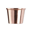 Rose Gold Finish Brass Round Cup Cap – 1 1/4 inch (32mm)