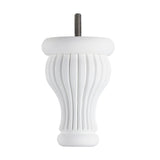 Hand Painted Wooden Sofa Leg 125mm x 80mm - Brilliant White