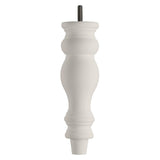 Clay Hand Painted Turned Sofa Leg – D-E5053GR - No Castor