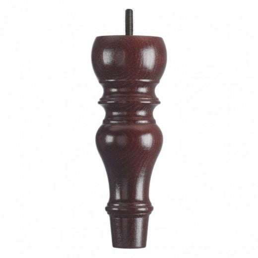 Wooden Sofa Leg 210mm x 75mm – Mahogany Finish