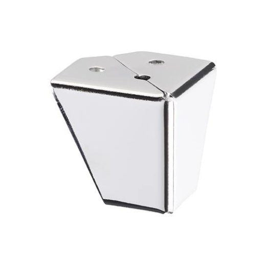 Chrome Metal Corner Leg – 60mm x 65mm x 65mm