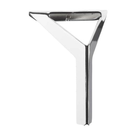 Chrome Metal Corner Leg – 150mm x 119mm