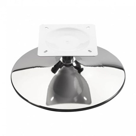 Chrome Swivel Chair Base with Square Fixing Plate – 500mm