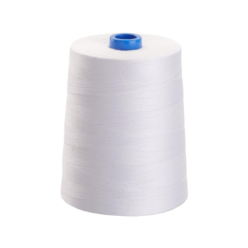 White Poly Cotton Corespun Sewing Thread - TKT 75 - 7000 mtr Cone