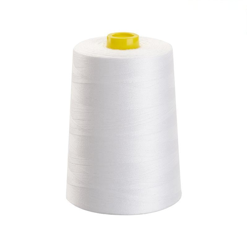 White Poly Poly Corespun Sewing Thread - TKT 36 - 4000 mtr Cone