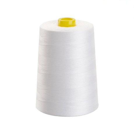 White Poly Poly Corespun Sewing Thread - TKT 75 - 7000 mtr Cone