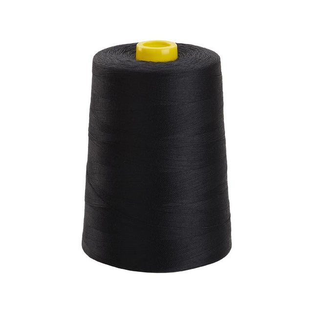 Black Poly Poly Corespun Sewing Thread - TKT 36 - 4000 mtr Cone