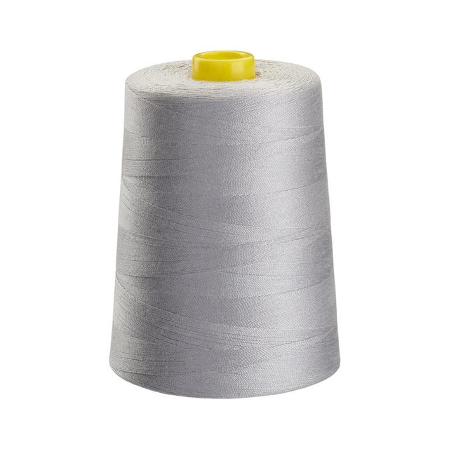 Silver Grey Poly Poly Corespun Sewing Thread - TKT 36 - 4000 mtr Cone