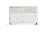 Giner and Colomer  Elegant 6-Drawer Chest In Mango Wood With Hand-Carved Details