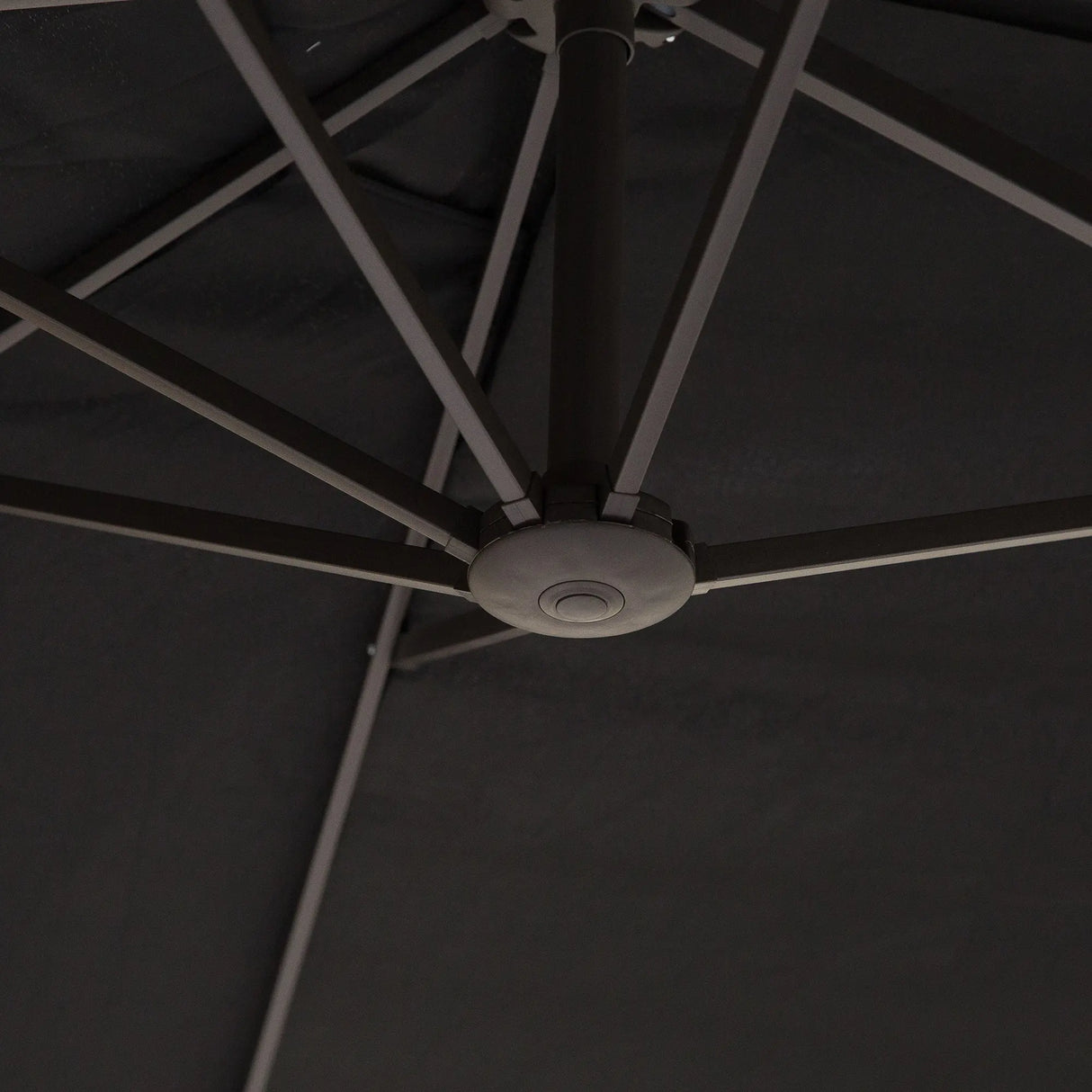 Outsunny 4.6m Double Garden Parasol - Black