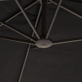 Outsunny 4.6m Double Garden Parasol - Black