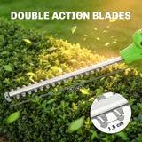 Outsunny 2.6m Corded Extendable Hedge Trimmer with 90 Adjustable Head, 450W Telescopic Electric Hedge Cutter Long Reach