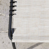 Outsunny Set of Two Folding Sun Loungers, with Four-Position Backs - Cream