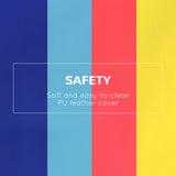 HOMCOM Soft Play 4-piece Climb and Crawl Foam Toddler Stairs and Ramp Colorful Children's Educational Software Activity Toys for Baby Preschooler