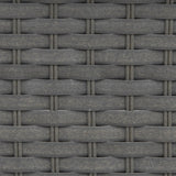 Outsunny 6PC Garden Rattan Sofa Set Bonzer Outdoor Furniture Patio Table Loveseat Stool Lounging Ottoman Aluminium Frame Wicker Weave Conservatory Grey
