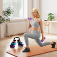 SPORTNOW Dumbbells Set with Storage Rack, 2 x 1kg, 2 x 2kg, 2 x 3kg, Pink