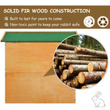 Pawhut Wooden 90cm 2 Tiers Guinea Pigs Hutches