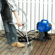 HOMCOM Airless Paint Sprayer, Thinning-Free, Electric Fence Paint Sprayer for Exterior and Interior DIY Painting Projects, Wall Spray Gun Machine, Household Use, 1.5L/min, 200Bar, 7.5m Hose Dark Blue