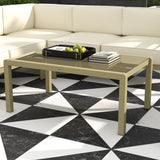 Outsunny 5-Piece Garden Corner Sofa Set with Cushions, 6 Seater Aluminium Garden Furniture Set with Glass Top Coffee Table, Patio Sectional Conservatory Furniture for Patio & Terrace, Gold Tone