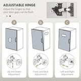 HOMCOM Modern Under-Sink Bathroom Cabinet - High Gloss White