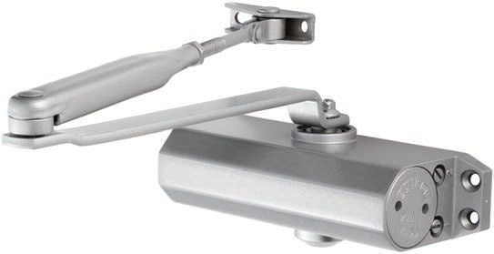 OVERHEAD DOOR CLOSER FIXED SIZE 3 C/W FIG 66 BRACKET - SILVER - EACH