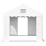 Outsunny 3 x 4 m Marquee Gazebo with Sides, Party Tent Canopy & Carport Shelter for Outdoor Event, Wedding, White