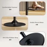 HOMCOM Set of Two Linen-Look Bar Stools - Charcoal Grey