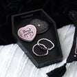 Plain Black Coffin Trinket Tray