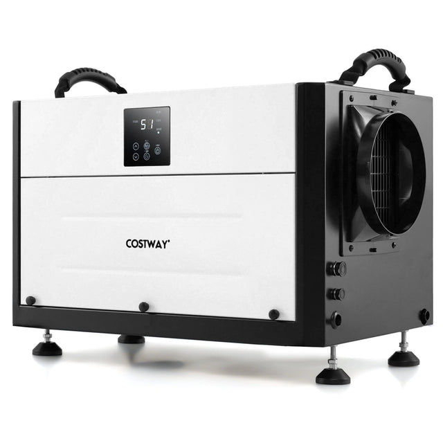 50/70L/Day Crawl Space Dehumidifier with 3 Modes and 24H Timer-Black-70L
