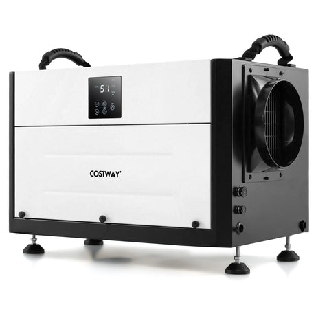 50/70L/Day Crawl Space Dehumidifier with 3 Modes and 24H Timer-Black-70L