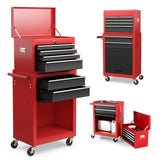 6-Drawer Rolling Lockable Tool Chest for Garage &amp; Factory &amp; Workshop -Multicolour