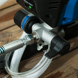 HOMCOM Airless Paint Sprayer, Thinning-Free, Electric Fence Paint Sprayer for Exterior and Interior DIY Painting Projects, Wall Spray Gun Machine, Household Use, 1.5L/min, 200Bar, 7.5m Hose Dark Blue