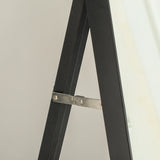 HOMCOM 157 x 37cm Elegant Full-Length Mirror - Black/Gold-Tone