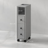 kleankin Slimline Bathroom Storage Cabinet - Grey