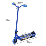 AIYAPLAY Electric Scooter for Kids 6-14 Years, with Colourful Lights, Blue