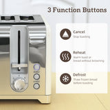 HOMCOM Retro 3000W Kettle and Toaster Set - Cream