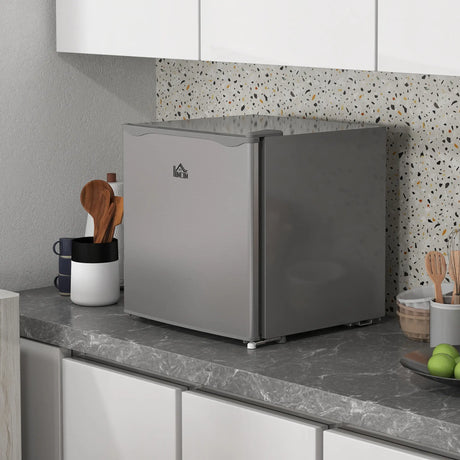 HOMCOM 35L Mini Freezer, -24 to -14 Temperature - Grey