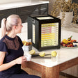 HOMCOM 12-Tray 40-70 Food Dehydrator - Black