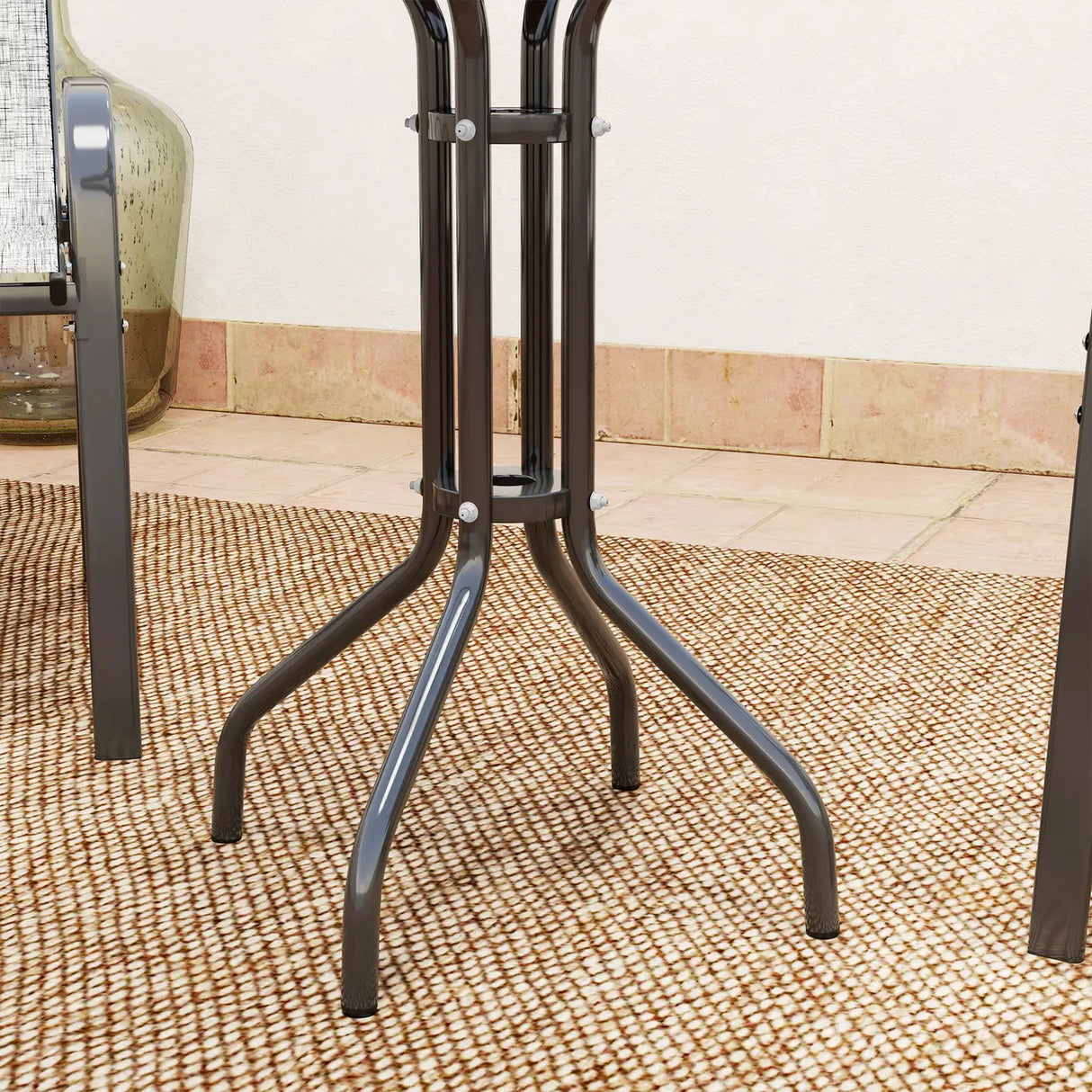 Outsunny Three-Piece Outdoor Garden Set - Grey