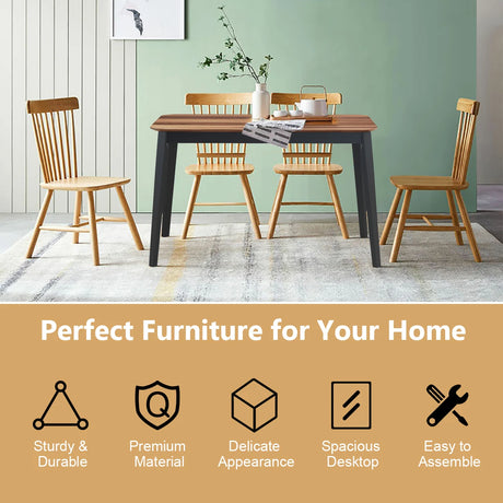 Dining Table with Spacious Desktop