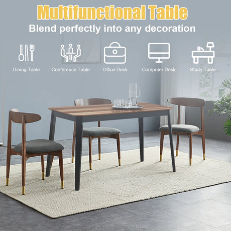 Dining Table with Spacious Desktop