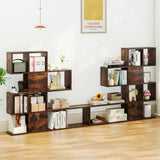 5-Tier Display and Storage Bookshelf for Home and Office-Rustic Brown