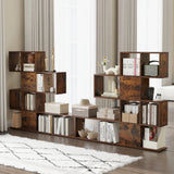 5-Tier Display and Storage Bookshelf for Home and Office-Rustic Brown
