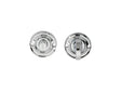 DELAMAIN TURN & RELEASE ON ROUND ROSE SMALL (4.9 X 67MM SPINDLE) - (FACE FIX) - POLISHED CHROME - 42MM - SET