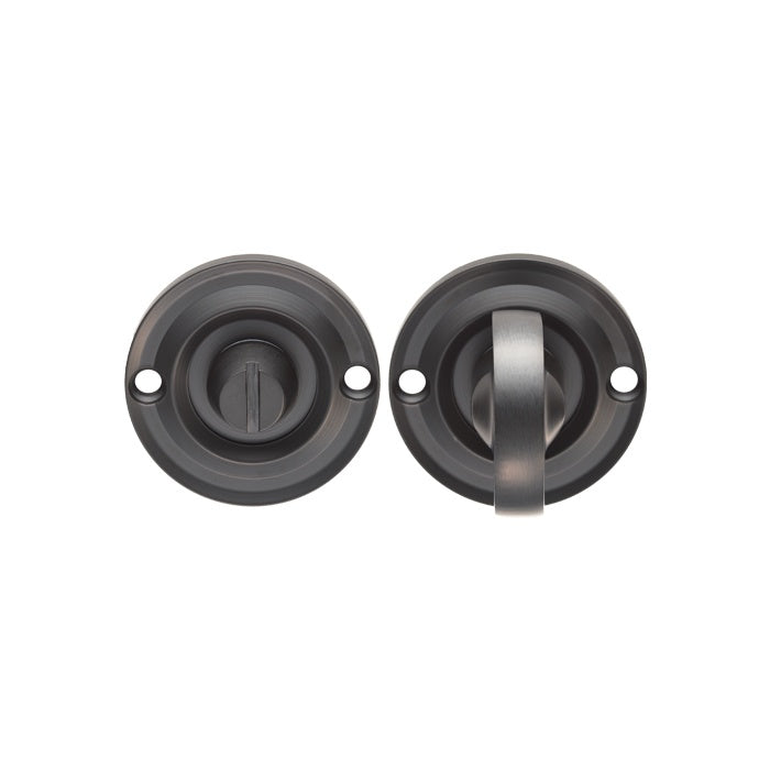 DELAMAIN TURN & RELEASE ON ROUND ROSE SMALL (4.9 X 67MM SPINDLE) - (FACE FIX) - MATT BLACK - EACH