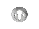 DELAMAIN - ESCUTCHEON EURO PROFILE ROUND FACE FIX - SATIN CHROME - 55MM - EACH