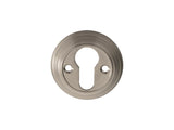 DELAMAIN - ESCUTCHEON EURO PROFILE ROUND FACE FIX - SATIN NICKEL - 55mm - EACH